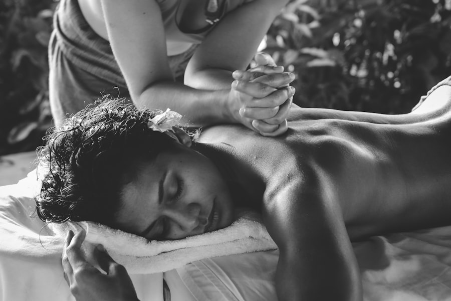 Spa oils and treatment bed